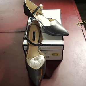 Alex Marie Steel Pearl Low Heel Shoes Size 7.5